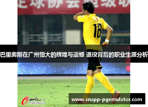 巴里奥斯在广州恒大的辉煌与遗憾 退役背后的职业生涯分析